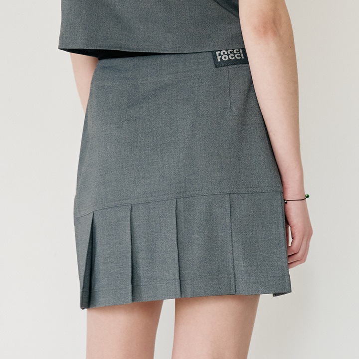 [rocci rocci] Pleats Wrap Skirt (2 color)