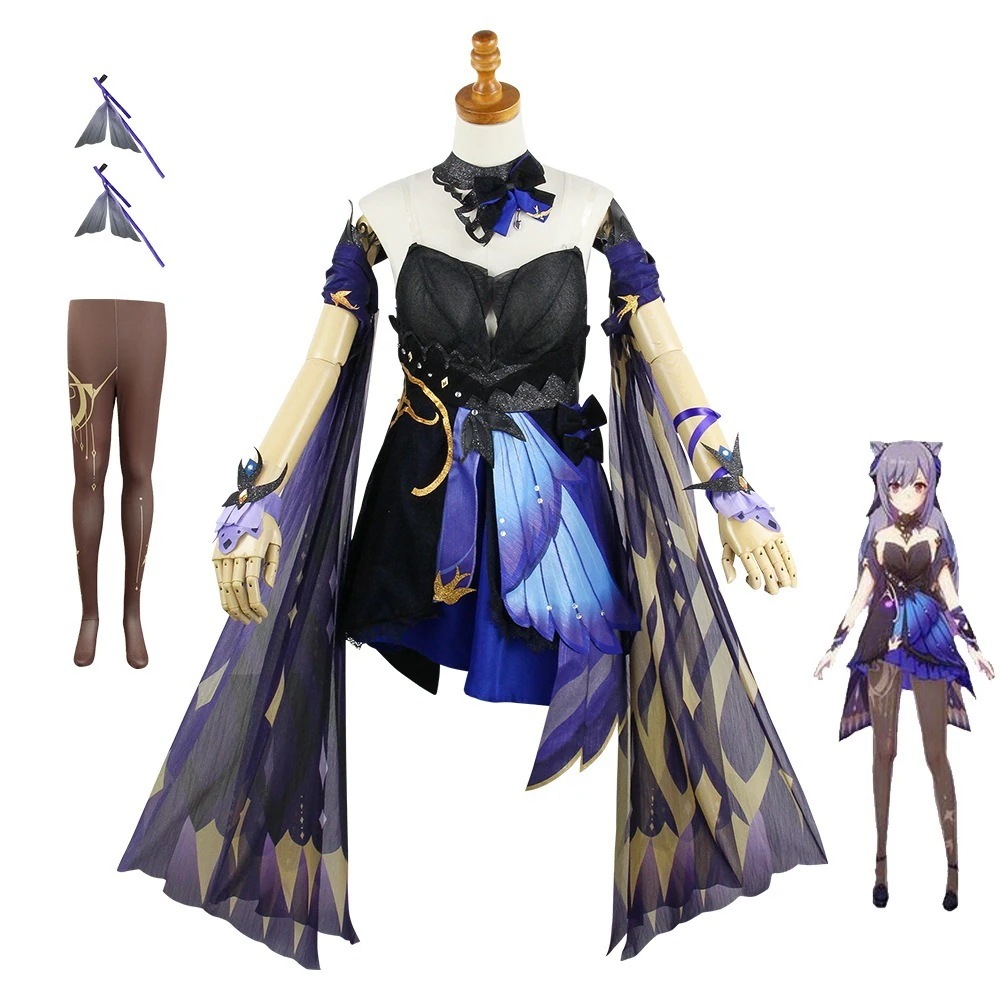 【2026新作-1840】元神刻晴 _ 裾がひらひらとしています新しい肌cos服が凝っています