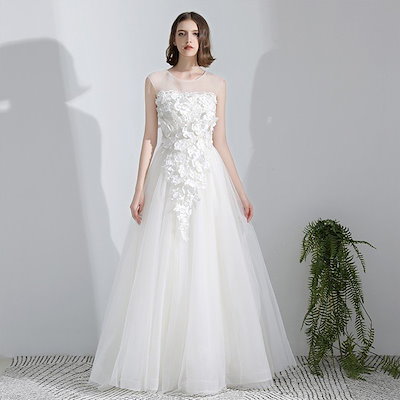 パーティードレス ロングドレス ウェティグドレス 結婚式 Aライン