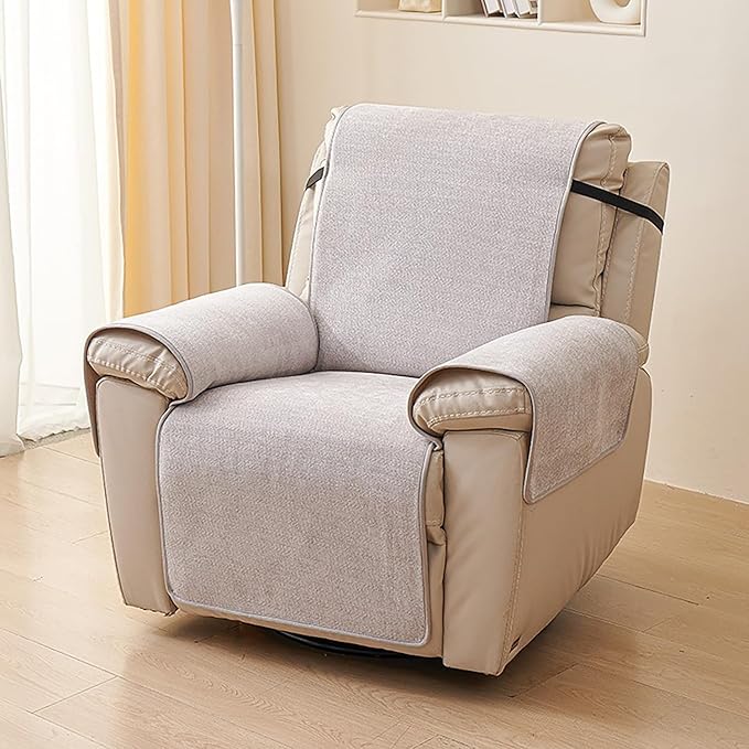 厚手シェニール リクライニング カバー シンプル レジャー 電動リクライニング カバー 滑り止め 洗える リクライニング カバー ペット 傷防止 シングルアームチェア カバー リビングルーム ベッドル