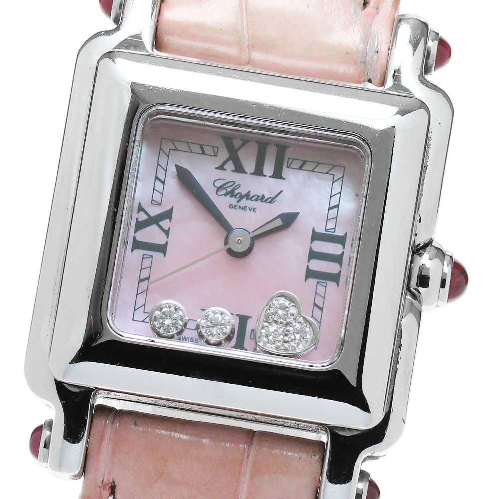 ショパール Chopard 27/8892-21 ハッピースポーツ 3Pダイヤ クォーツ レディース _867844【中古】