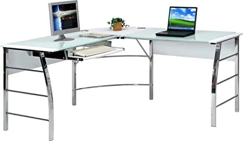 色：ホワイト パソコンデスク PCデスク L字型 幅156*奥行156*高さ76cm ホワイト 勉強
