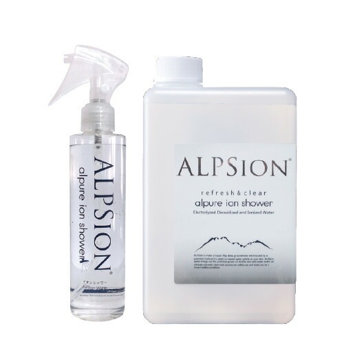 【送料無料】 アルピジョン ALPSION ／ アルピュア ／ イオンシャワー 200ｍl ＆ 1L セット ／ ミスト 洗顔 新洗顔 ウォーター スキン＆ ボディ サ
