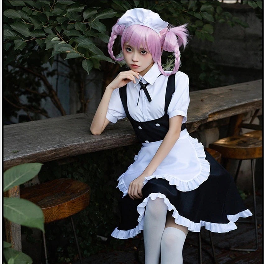 七草メイドスカート徹夜歌二次元アニメ衣装コスプレメイド衣装吸血鬼ゴシック