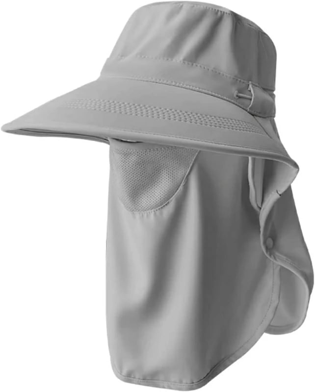 サン‐ハット レディース つば広 パープル外線対策 花ピンク対策 春夏秋 バイザー10cm 360度UVカット 日除け帽子 通気性 軽量 吸湿速乾 軽薄 防風 フェイスカバー付き おしゃれ帽子 釣り