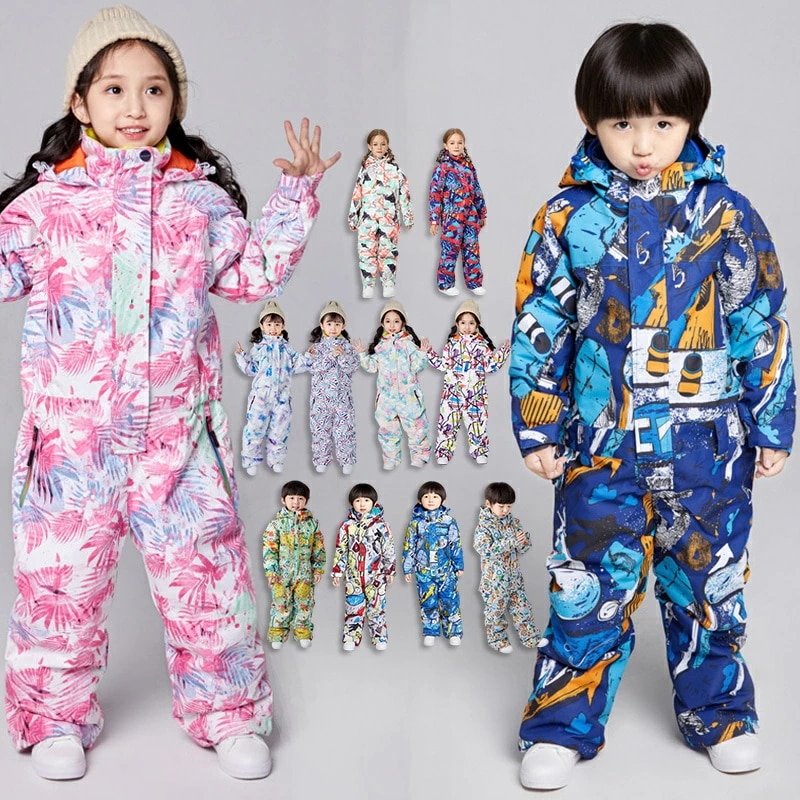 スノーボード ウェア キッズ つなぎ オールインワン ワンピース スキーウェア スノボウェア 上下セット セットアップ 女の子 男の子 子供 子ども こども 防水 防風 防寒 雪遊び 雪場 保温 耐水