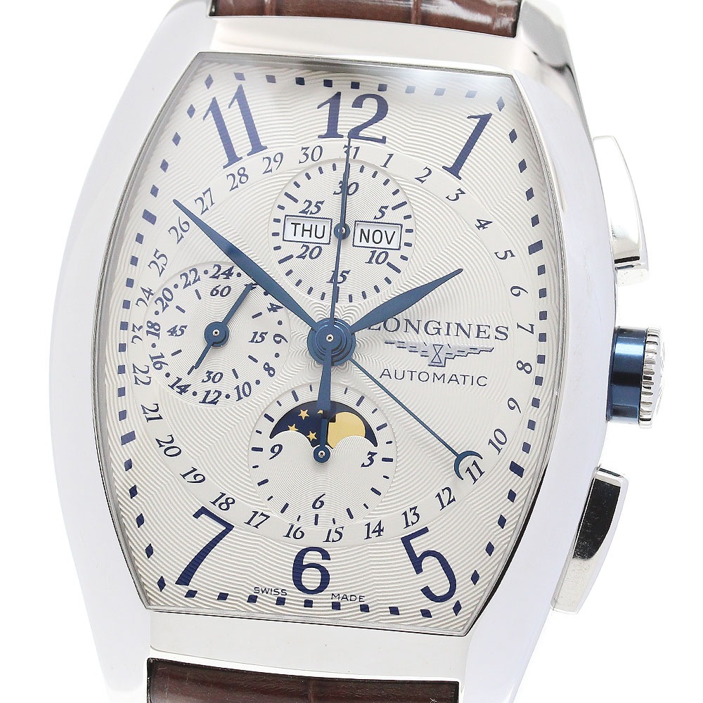 ロンジン LONGINES L2.688.4 エヴィデンツァ トリプルカレンダー 自動巻き メンズ 美品 _845921【中古】 475,600円