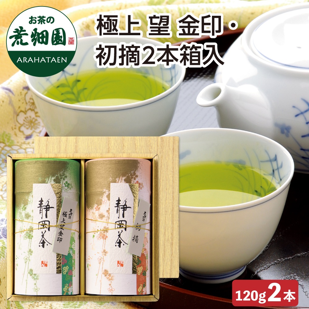 極上望金印・初摘2本箱入り ギフト プレゼント 茶葉 お茶 お茶の葉 緑茶