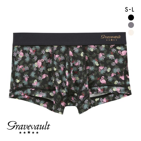 グレイブボールト Pink Flamingo ローライズボクサーパンツ SML メンズ 前閉じ 日本