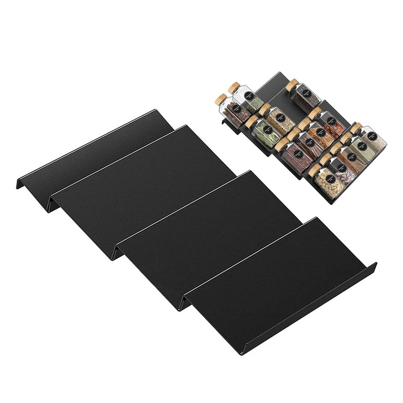 納期21日4層キッチンオーガナイザースパイス引き出し収納ラック拡張アクリル調味料ボトルラックスパイスラックキッチンオーガナイザー棚