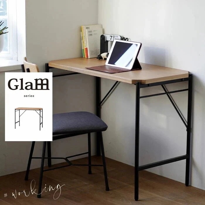 デスク ワークデスク 作業台 パソコンデスク 幅90cm 高さ70 コンパクト 勉強机 パソコン台