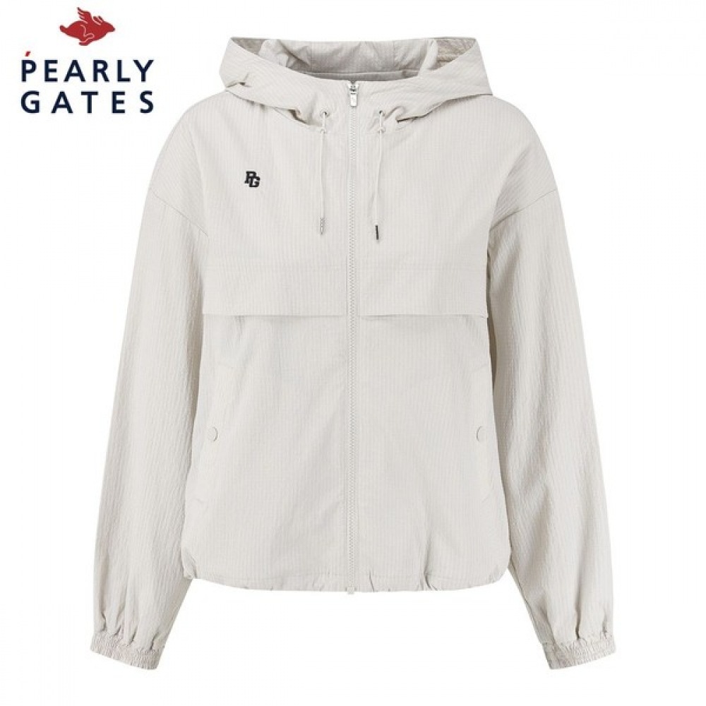 (パリゲイツ) 女性用パネル付きシーサーサッカーフード付きジャンパー