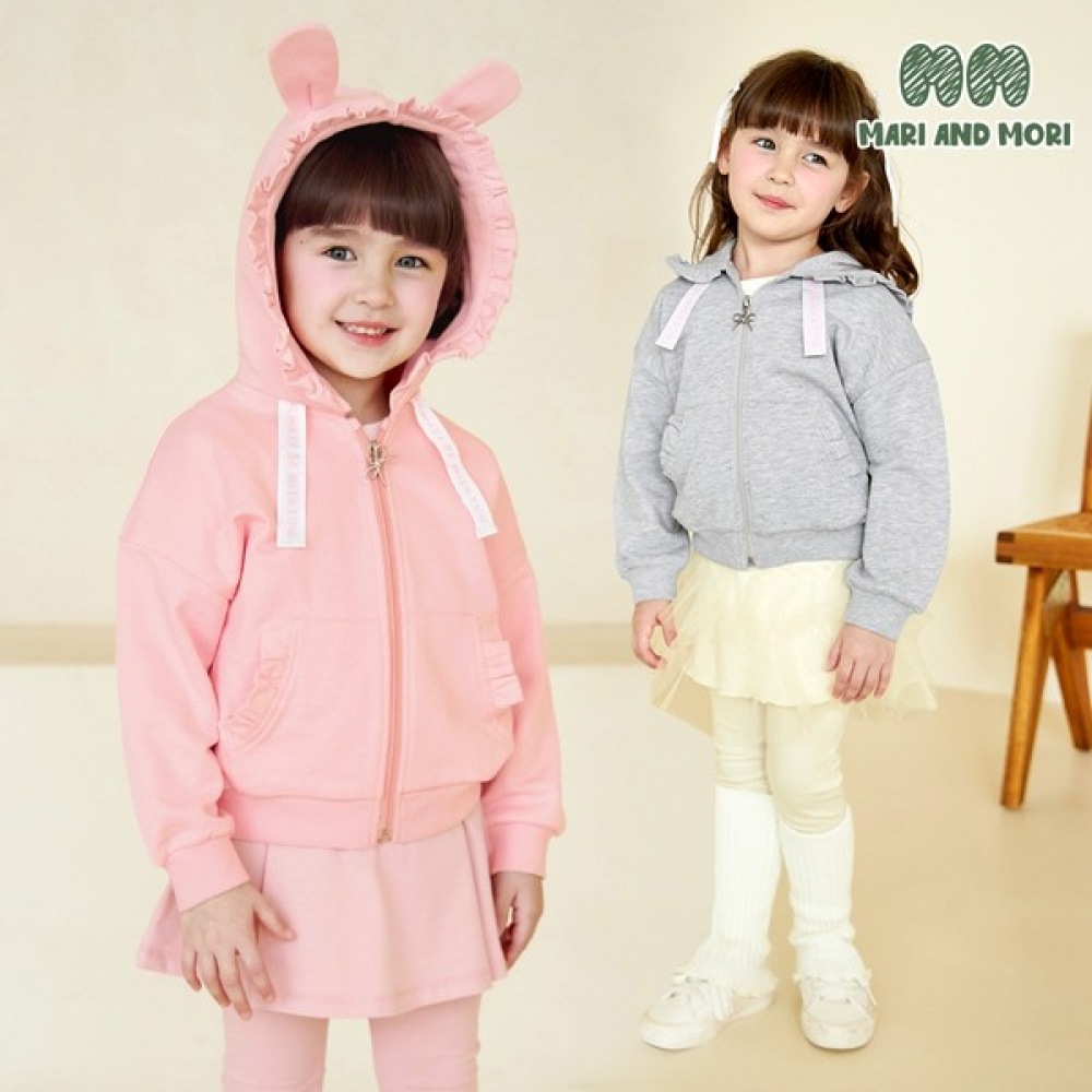 ウォルトンキッズ バニー フリル フード ジャケット