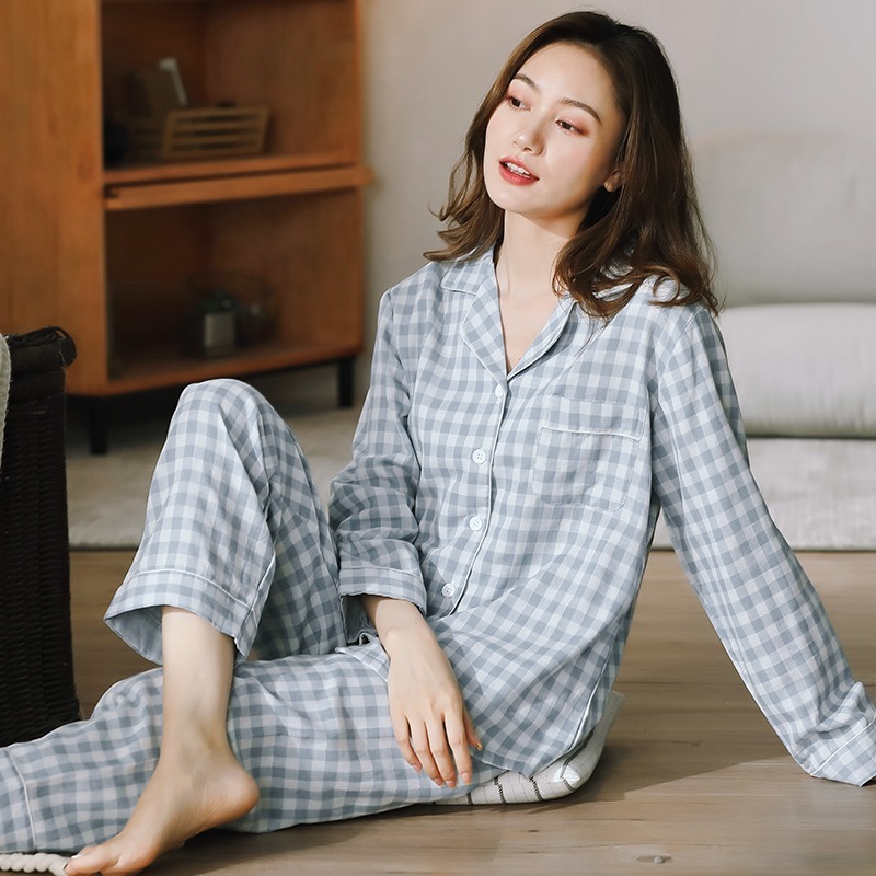 パジャマ ナイトウエア 上下セット パジャマ 長袖 襟付き 前開き ボタン ミディアム丈 ロングパンツ ウエストゴム 可愛い かわいい 大人可愛い きれいめ シンプル 上品 おしゃれ かっこいい
