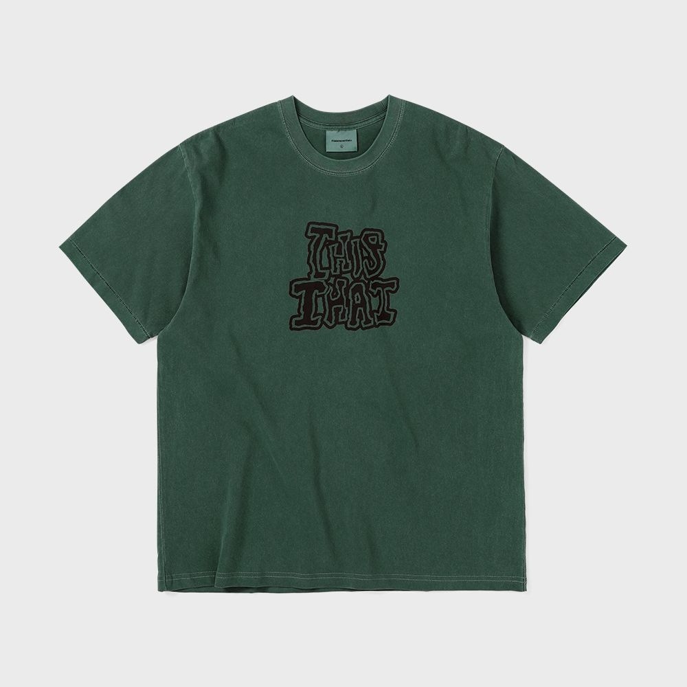 ディス・イズ・ネヴァー・ザットTシャツブルーグリーン