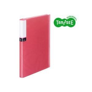 （まとめ）TANOSEE クリアブック（透明表紙） A4タテ 36ポケット ピンク 30冊