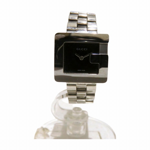グッチ Gフェイス 3600L クォーツ ブラック文字盤 スクウェア 腕時計 レディース 【中古】