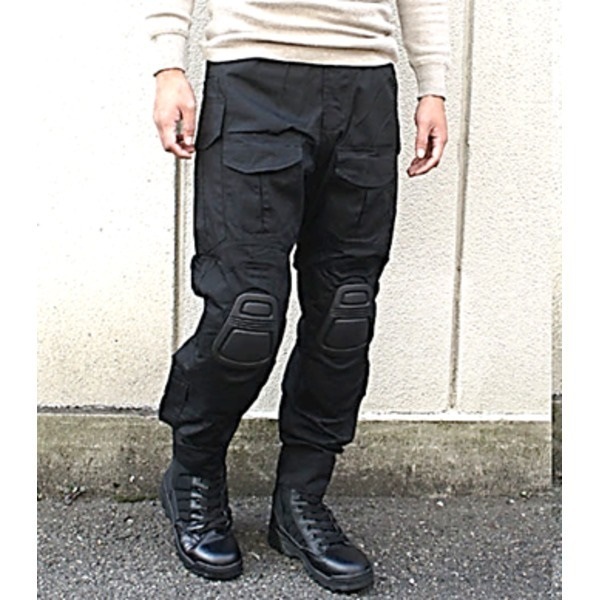 ニーガード付G3タクティカルパンツ ブラック M