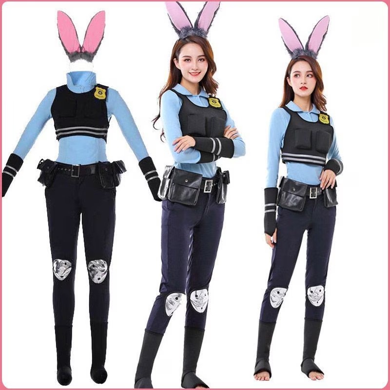 ハロウィン コスプレ ジュディホップス 17点 セット ディズニー ジュディ バニーガール ハロウィン コスプレ