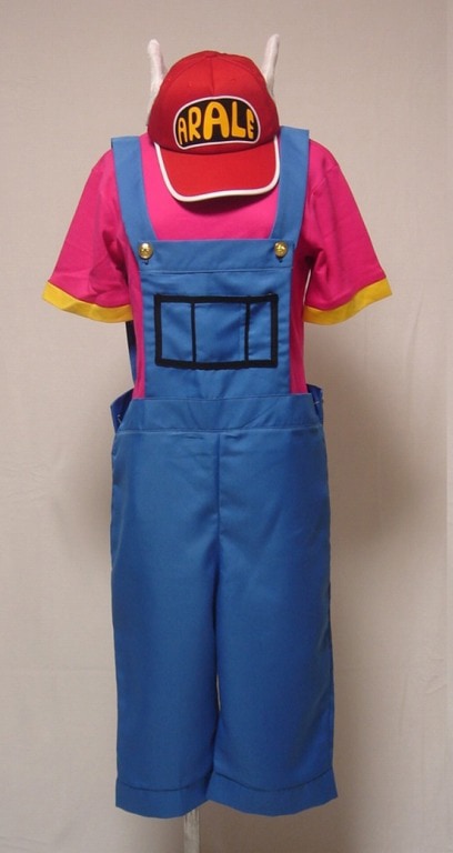 コスプレ衣装 に適合する Drスランプ アラレちゃん 風 コスプレ S844