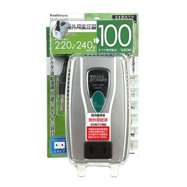 海外用変圧器 220-240V/100VA WT-53E