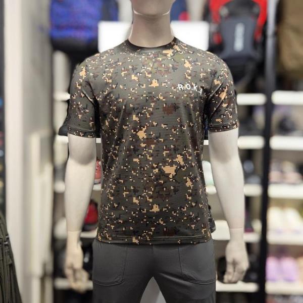 FT4970UKI 男性半袖メッシュ迷彩ラウンドTシャツ (S41035611)