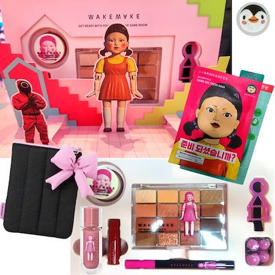 WAKEMAKE イカゲーム ヨンヒエディション メイクボックス オリーブヤング イカゲーム2コラボメイク: WAKEMAKEで驚く変身 | TikTok