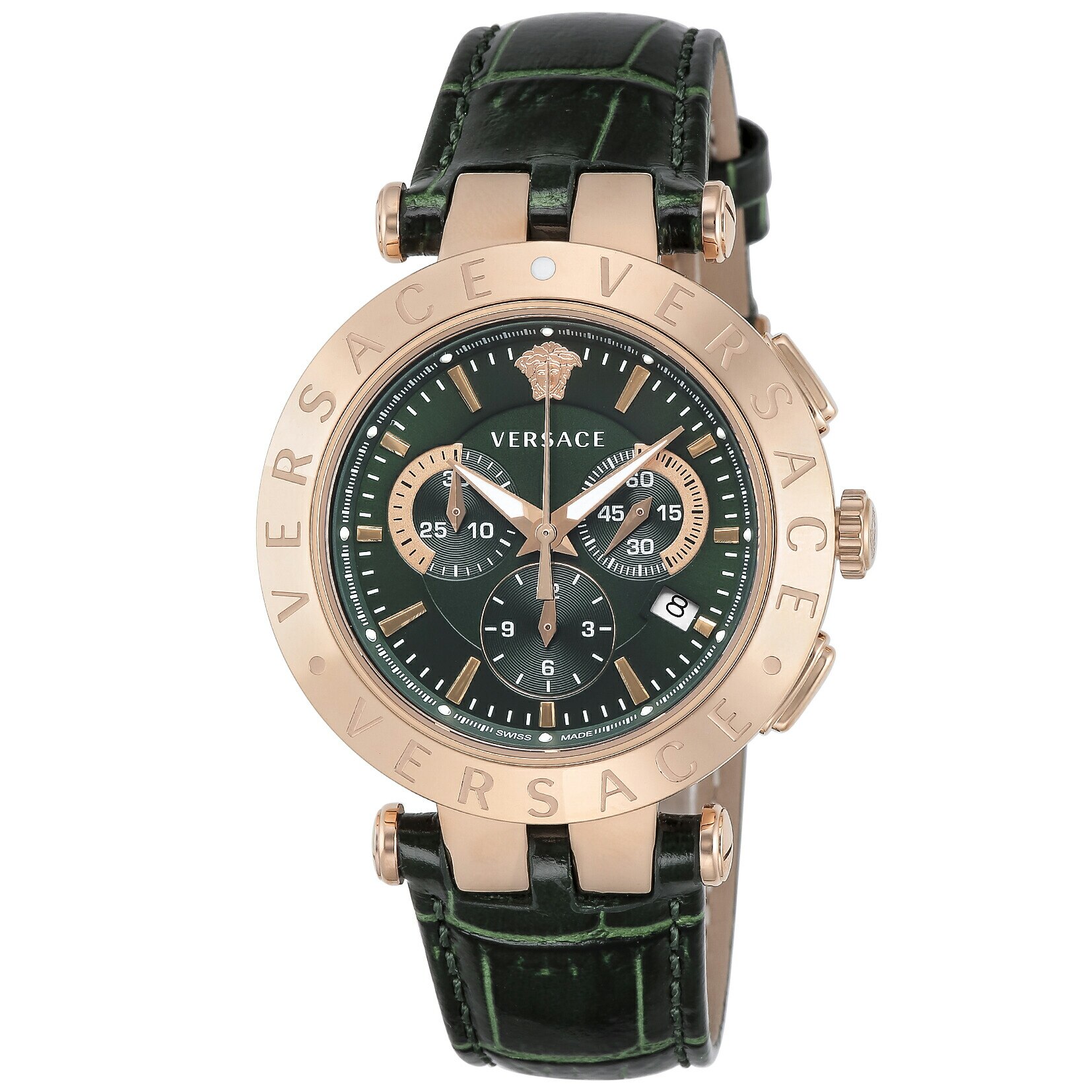 【腕時計】 VERSACE(ヴェルサーチェ) V-RACE CHRONO / Vレース クロノ メンズ グリーン クォーツ VERQ00420 時計 ブランド