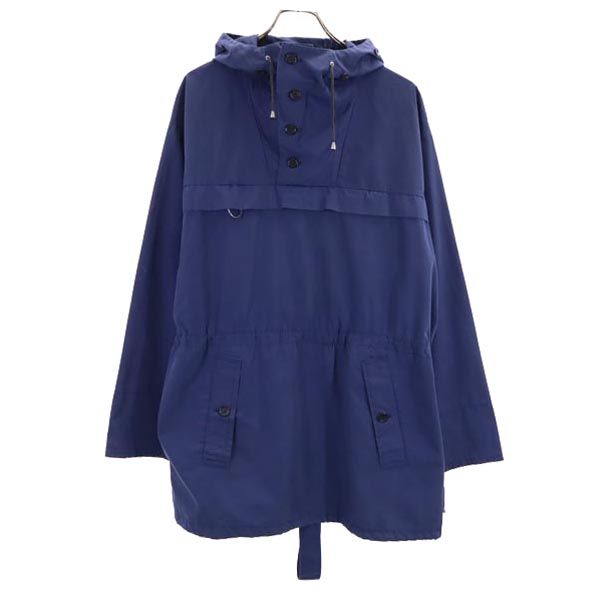 ユーロワーク 80s スノーパーカー プルオーバー ジャケット M ブルー EURO WORK フード メンズ