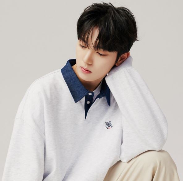 [ゼロベースワンコレクション] ZB1 RMTCRWラグビーシャツ_ライトグレーシャツ/フォトカード付き(ランダム発送)