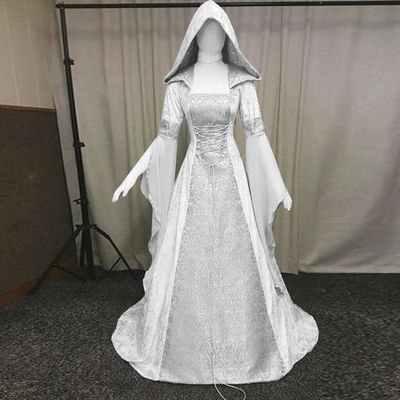 結婚式 コスプレハロウィン フード付きコルセットドレス 中世レトロスタイル ハロウイン女性用コスプレ服 8色和服コスチュームコスチューム
