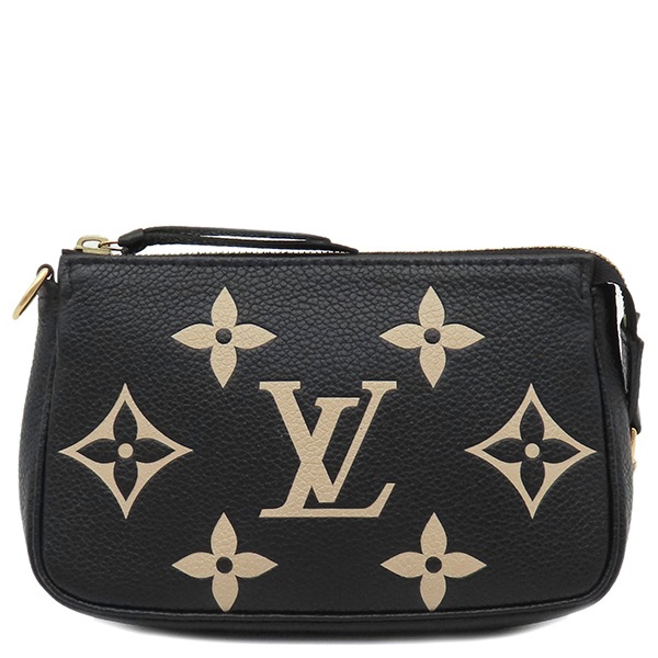 ルイヴィトン LOUIS VUITTON ポーチ ミニ ポシェット アクセソワール モノグラムアンプラント ノワール ゴールド金具 黒 チェーンショルダー ミニバッグ M80732 RFID 【箱】【