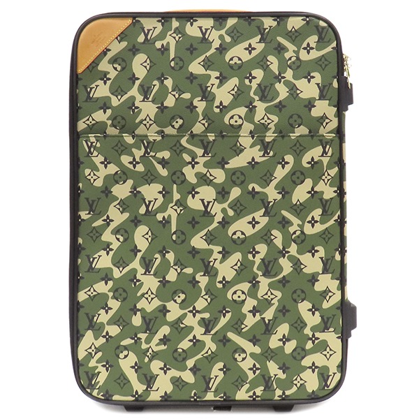 ルイヴィトン LOUIS VUITTON キャリーバッグ ぺガス60 村上隆コラボ モノグラモフラージュキャンバス モノグラモフラージュ ゴールド金具 ガーメントバッグ・ハンガー・パドロック・鍵・ネー 654,256円