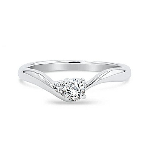 スワロフスキージルコニア使用 直径6.5ｍｍ（1.0ct相当) クラウン エンゲージリング 全2色 8,151円