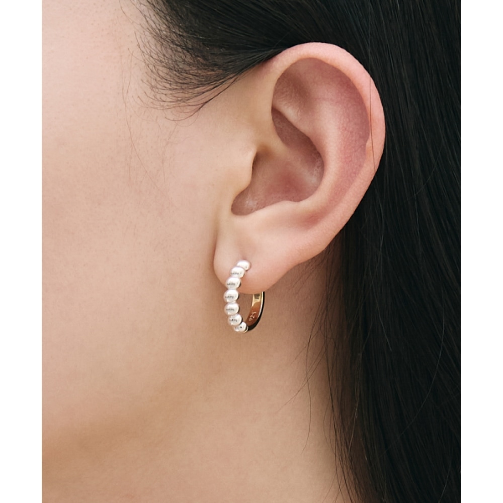 ラブマンバー [シルバー925] タイニーバブルフープ