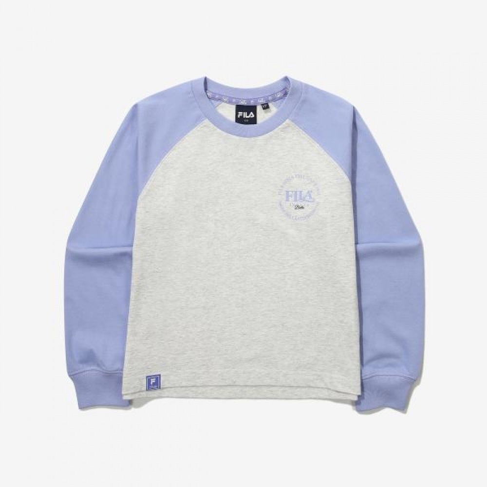 [FILA KIDS] ガールズラグランクロップ T シャツ (FK2RLG1302F_PBL)