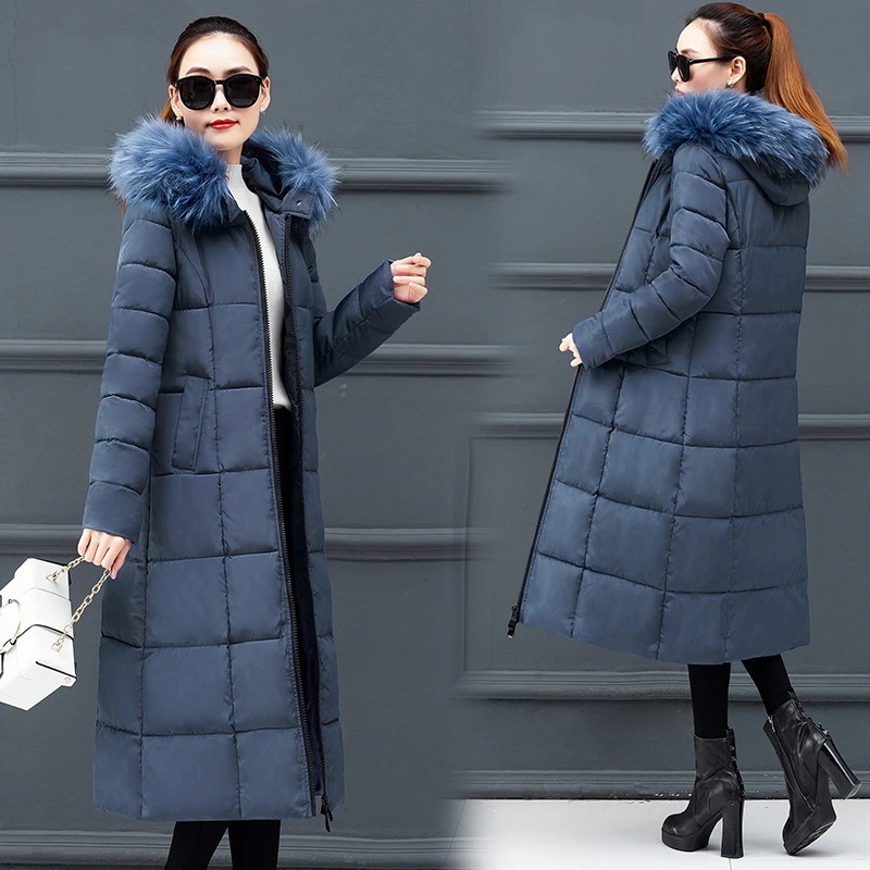 ジャケット 中綿ジャケット フェイクファーフィード付き フード付き ロング丈 冬服 防寒対策 厚手 気質 エレガント ファスナー もこもこ ボタン付き