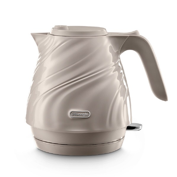 電気ケトル セタ KBS1200J-BG イタリアンデザイン 0.8L シルクドレ―プ 軽量 コンパクト ワンプッシュオープン [ベージュ] ファミリー登録で