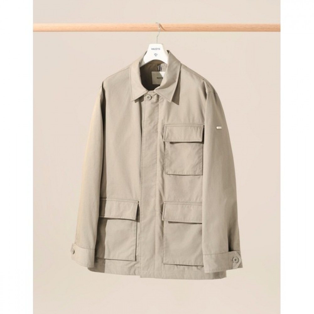 (ヘッジズ) 24SS ベージュマルチポケットフィールドジャケット HZJU4B303I2