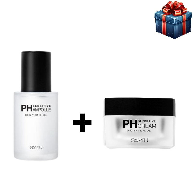 [水分保湿ケア] PH センシティブ クリーム 50ml+PH センシティブ アンプル 30ml 韓国コスメ 水分保湿 鎮静 弾力 栄養 トーンアップ 光彩 しわ 敏感肌 低刺激 弱酸性 水分クリーム