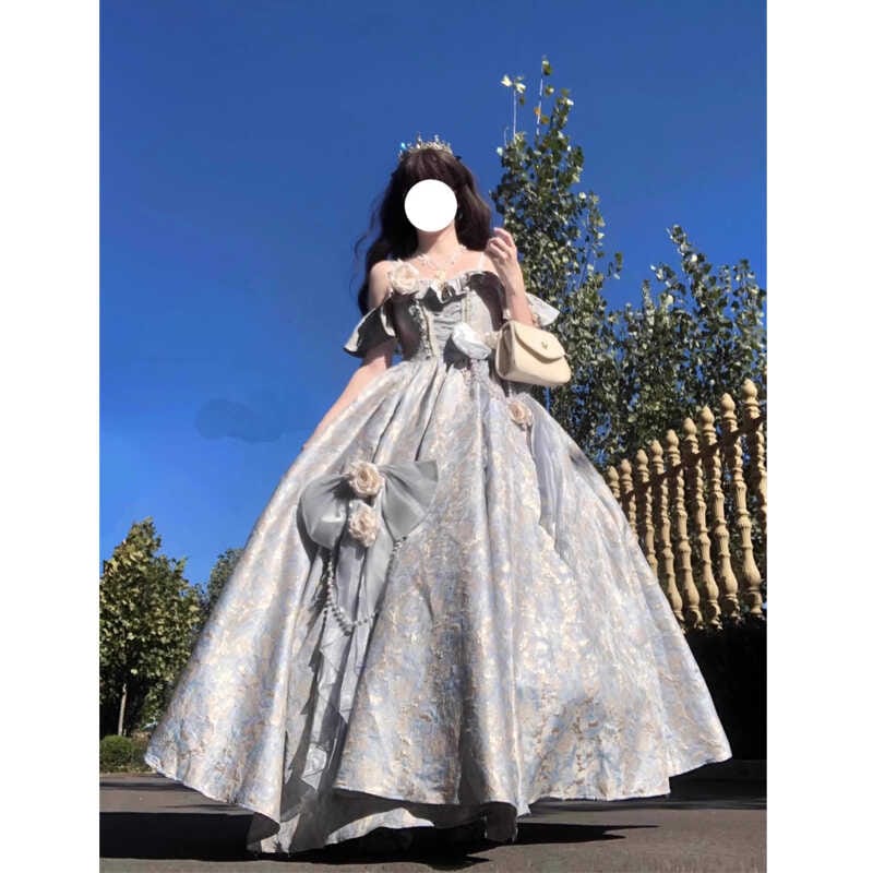 ロリータ イブニングドレス レディース ロリータドレス ゴージャスドレス 宴会 プリンセスドレス 11,585円