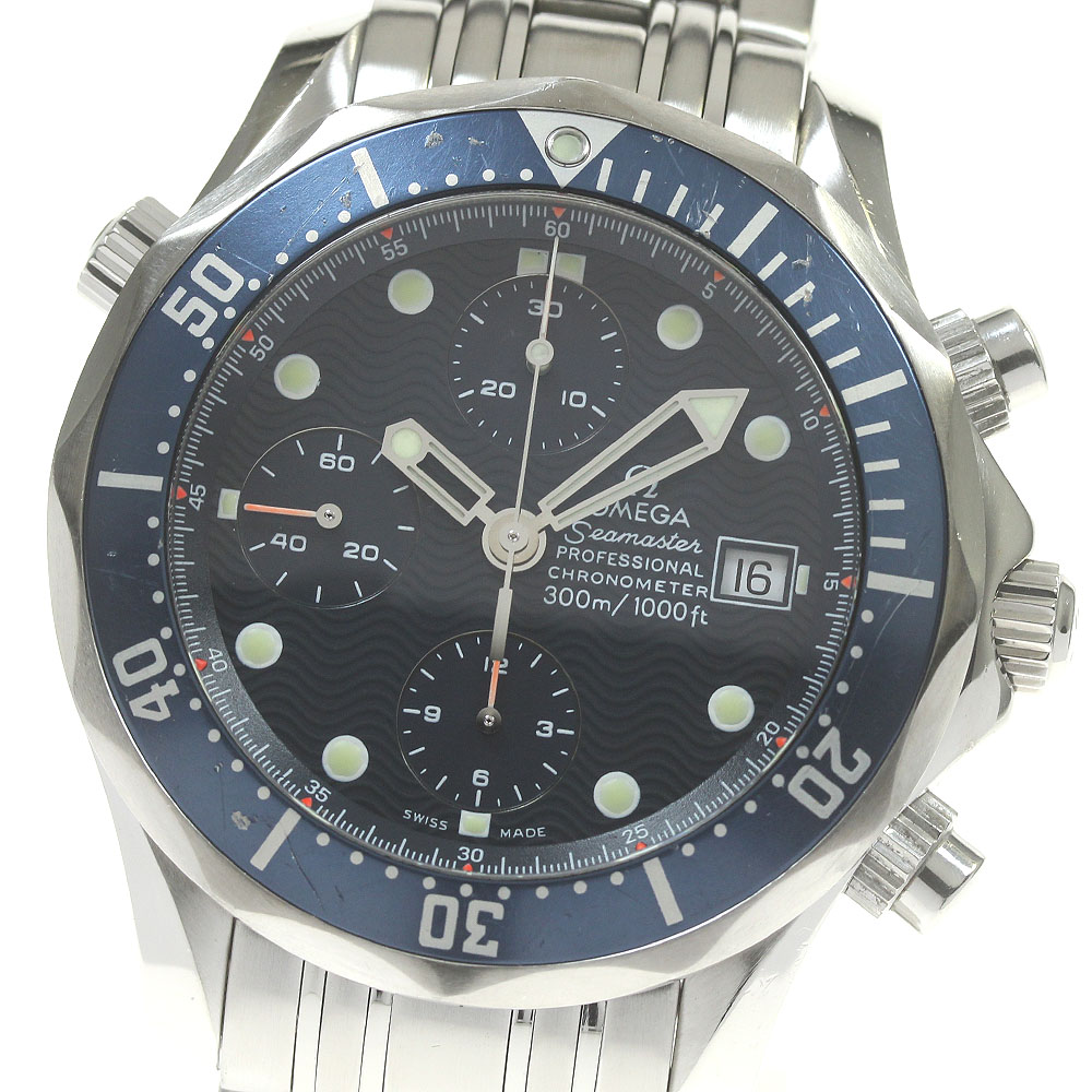 オメガ OMEGA 2599.80 シーマスター300 クロノグラフ 自動巻き メンズ _843217【中古】