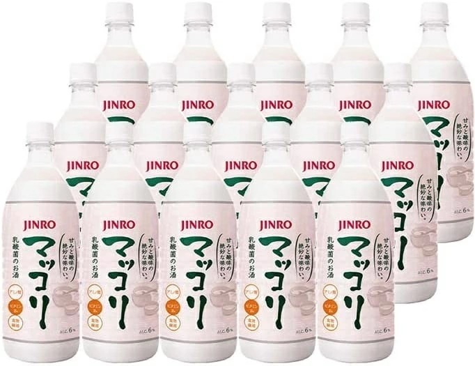 【送料無料】ジンロ JINRO マッコリ 6度 1000ml 1L15本【北海道沖縄県東北四国九州地方は必ず送料がかかります】