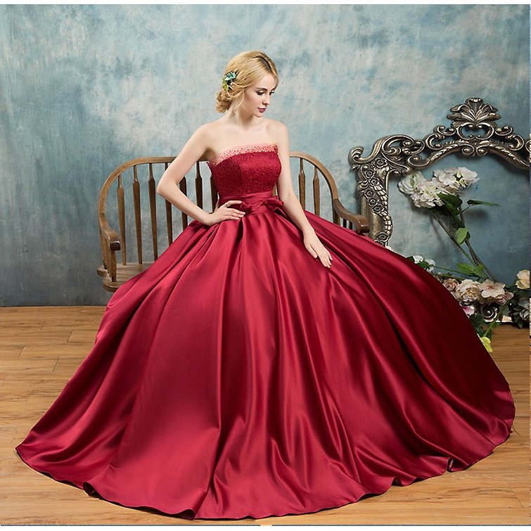 カラードレス ロングドレス 演奏会 コンサート パーティードレス ウェディング 二次会 プリンセス 結婚式 ステージ衣装 大きいサイズオーダーメイド可能