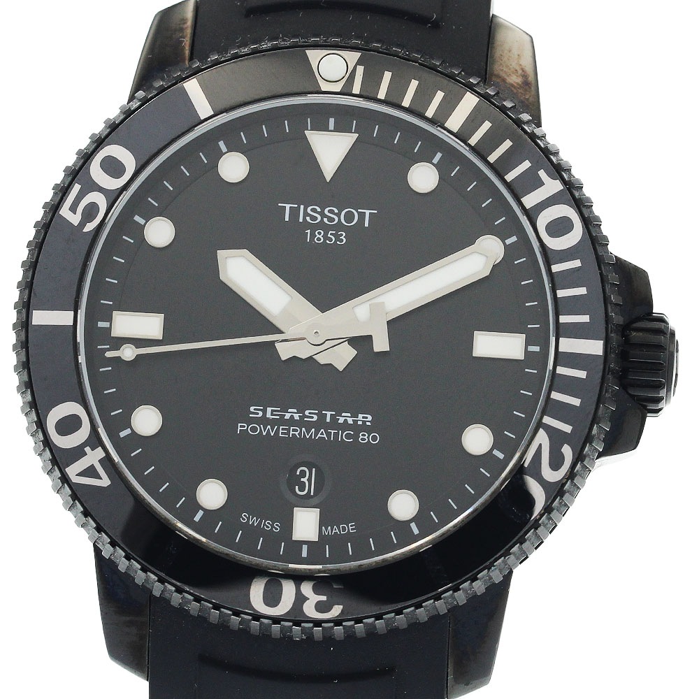 ティソ TISSOT T120.407.37.051.00 シースター1000 デイト 自動巻き メンズ 美品 内箱・保証書付き_950416【中古】