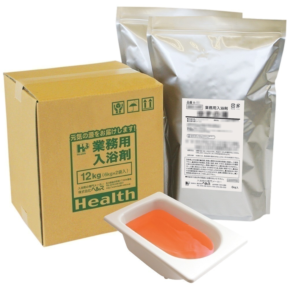 業務用入浴剤 A-23 四季の彩り りんご生姜の香風呂(冬) 12kg(6kg×2袋)【メーカー直送または取り寄せ】