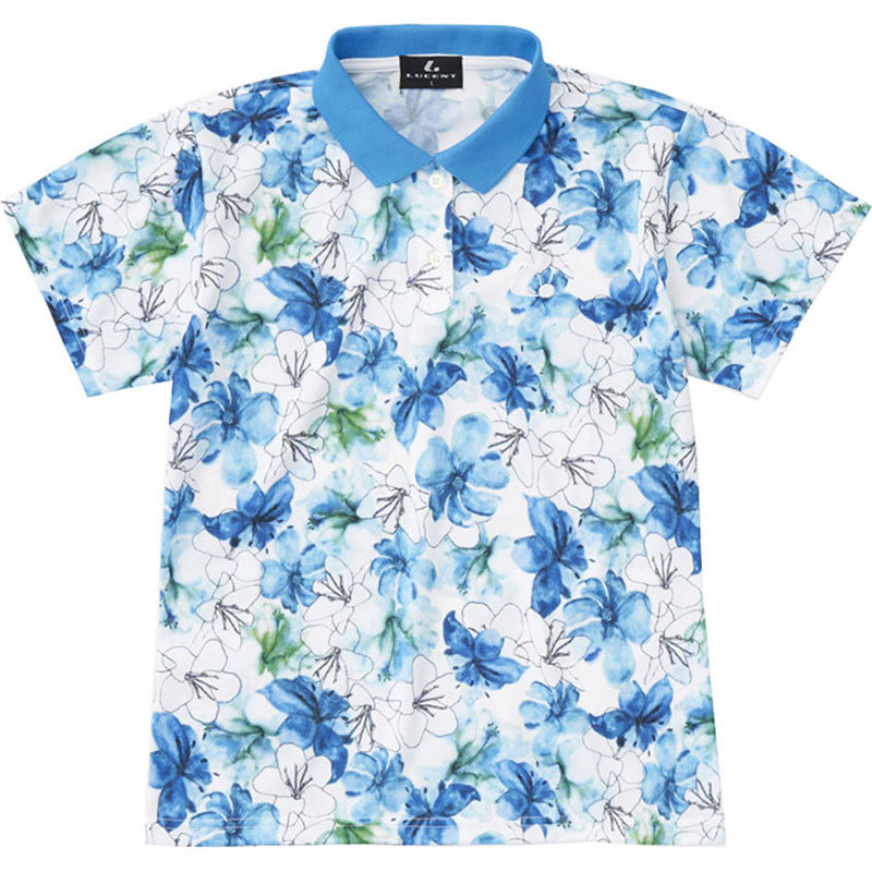 LUCENT(ルーセント) Ladies ゲームシャツ ブルー テニス ゲームシャツ ウィメンズ (xlp9047)