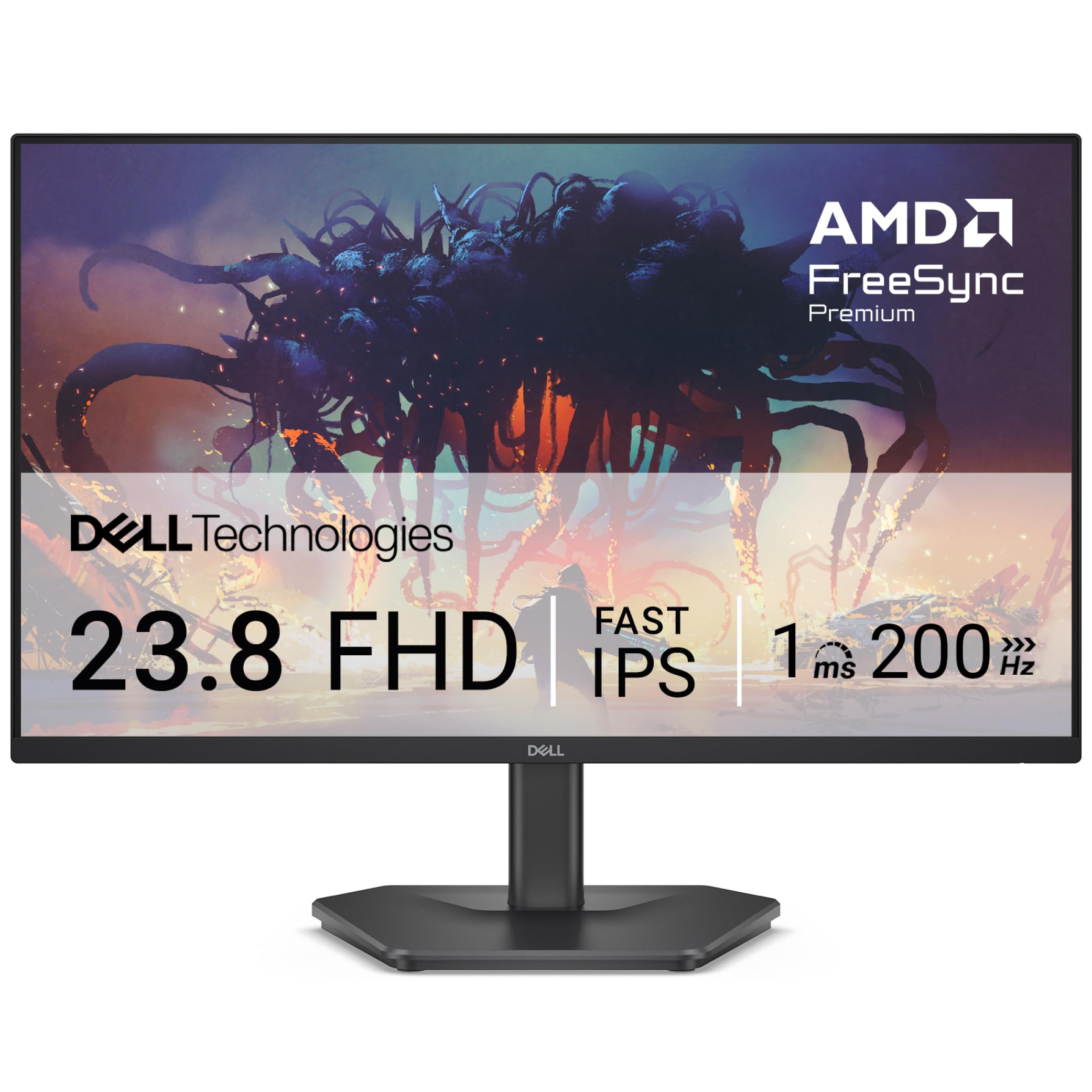 Dell SE2425HG 23.8インチ ゲーミングモニター(3年保証/FHD/Fast IPS 非光沢/DP1.4x1 HDMIx2 /FreeSync Premium/sRGB 99%/傾き/1
