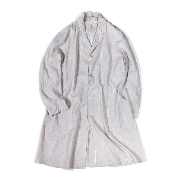 フランス軍 タイプ ワークコート グレー 2 メンズM 麻綿混 仏軍 コート ミリタリーウェア ミリタリーコート 上着