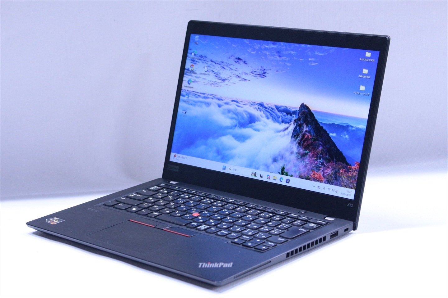 即配 2021年薄型Ryzen5モデル ThinkPad X13 Gen1 Ryzen5 PRO 4650U 8G 256G 13.3FHD WiFi6 BAA評価